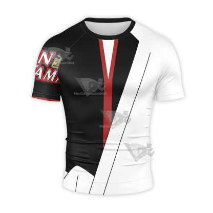 Gintama Sakata Gintoki Short Sleeve Compression Shirt