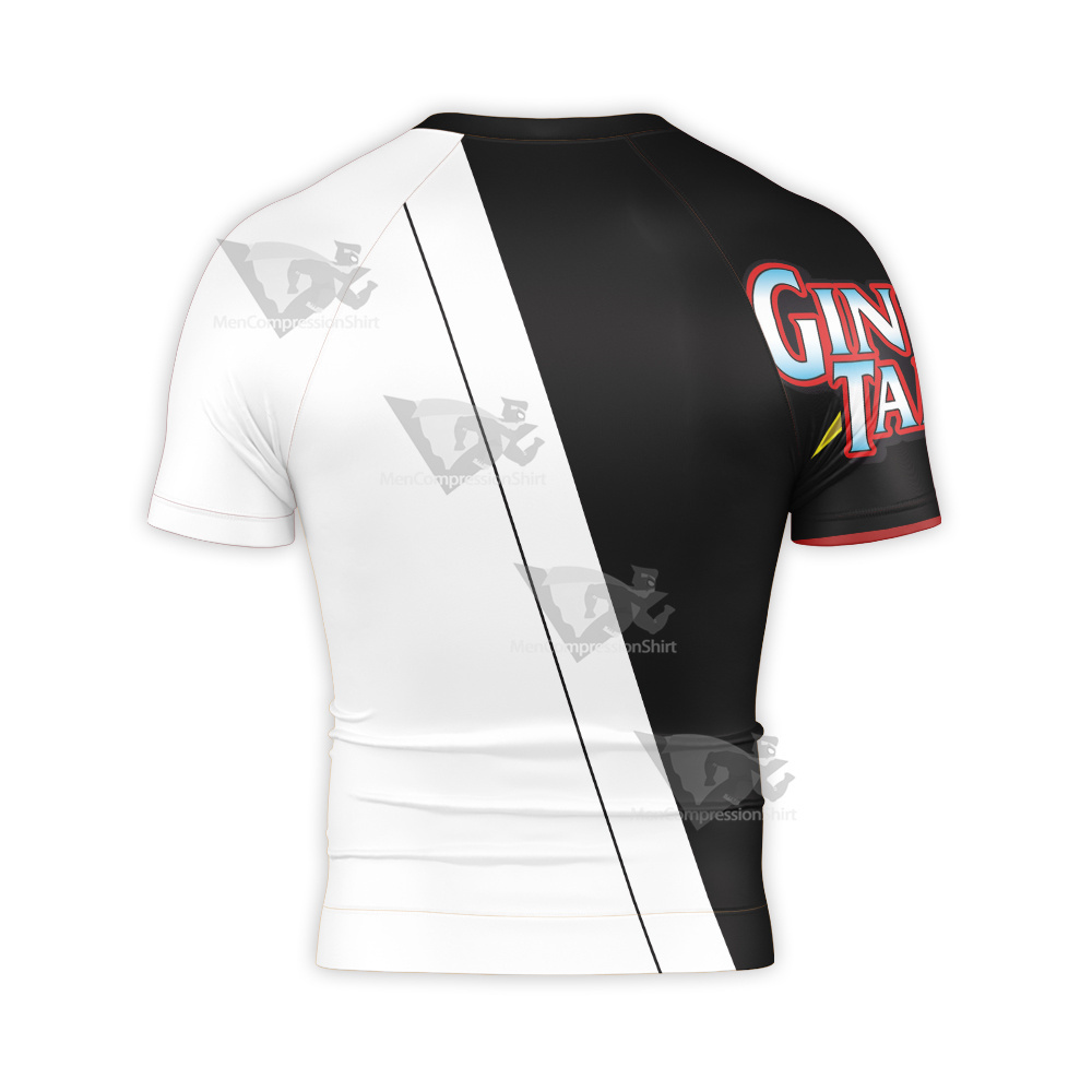 Gintama Sakata Gintoki Short Sleeve Compression Shirt