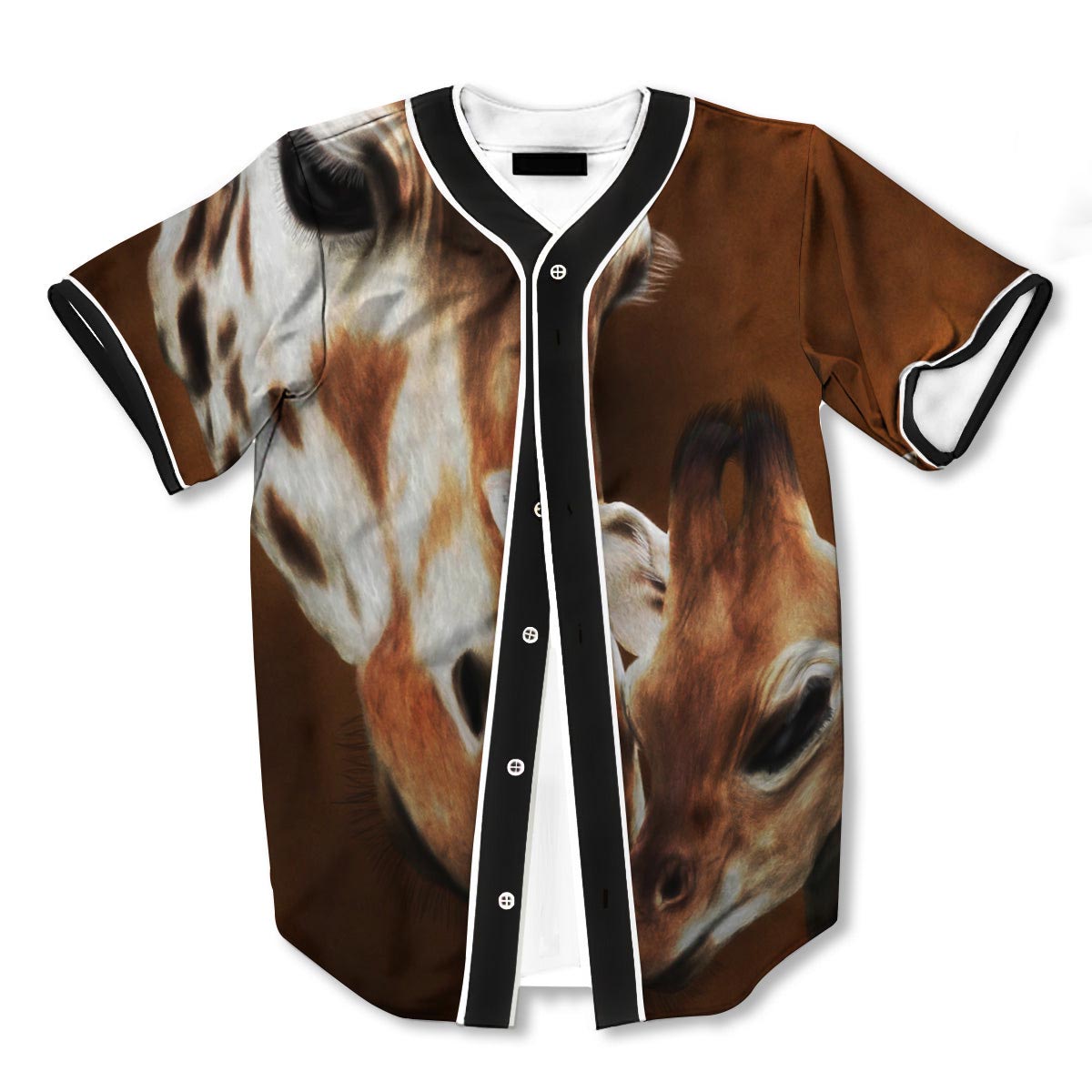 Giraffe Brown 3d Print Full Size Baseball Jerseys