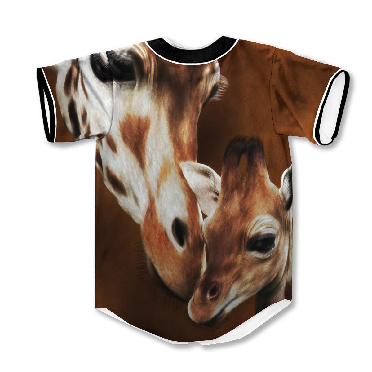 Giraffe Brown 3d Print Full Size Baseball Jerseys