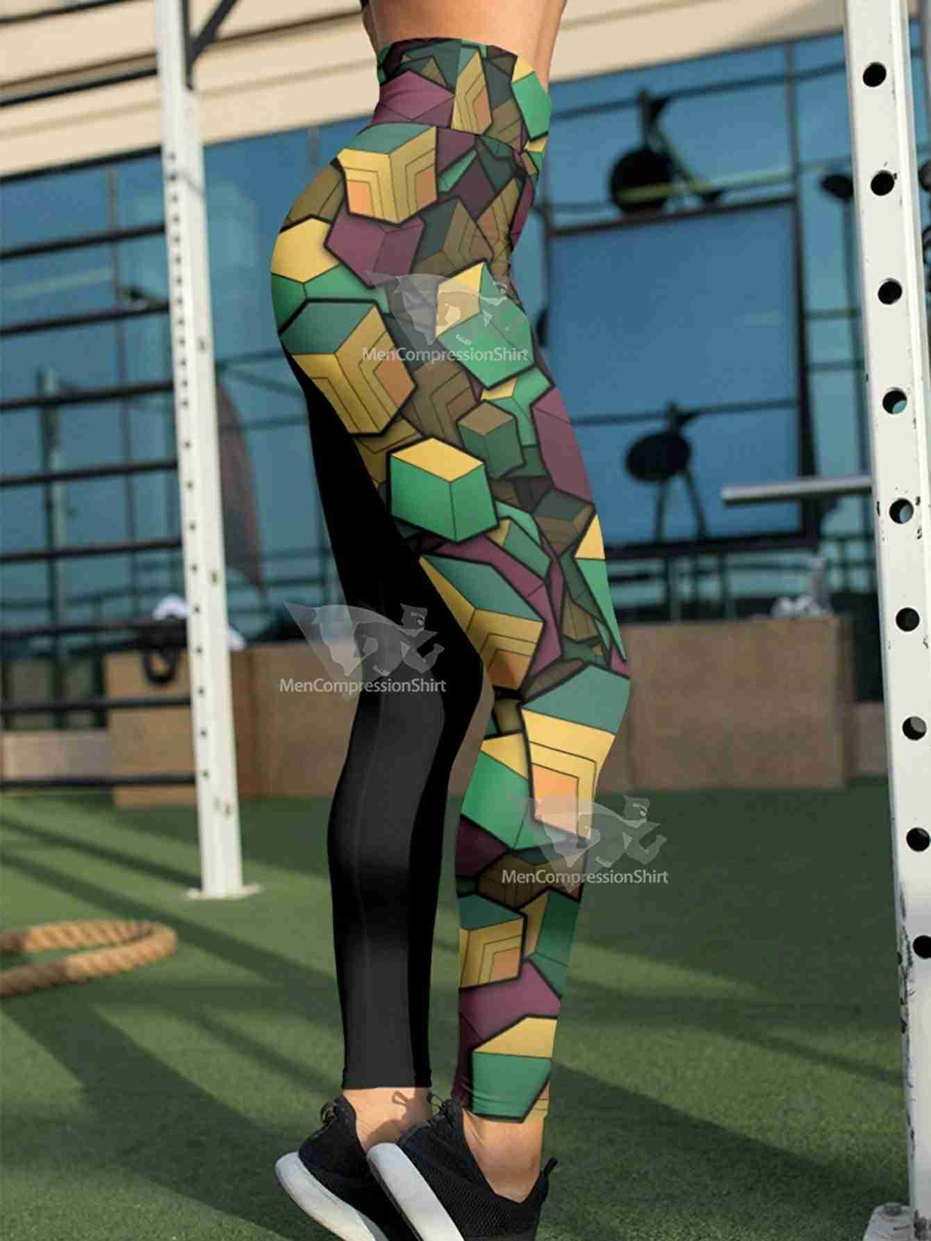 Giyu Cube Women Compression Leggings