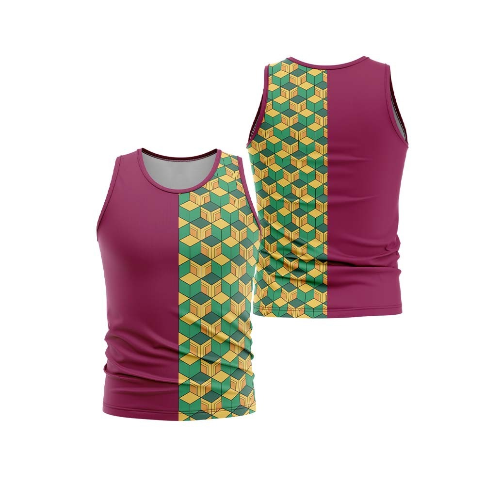 Giyu Tomioka Demon Slayer Sleeveless Compression Shirt