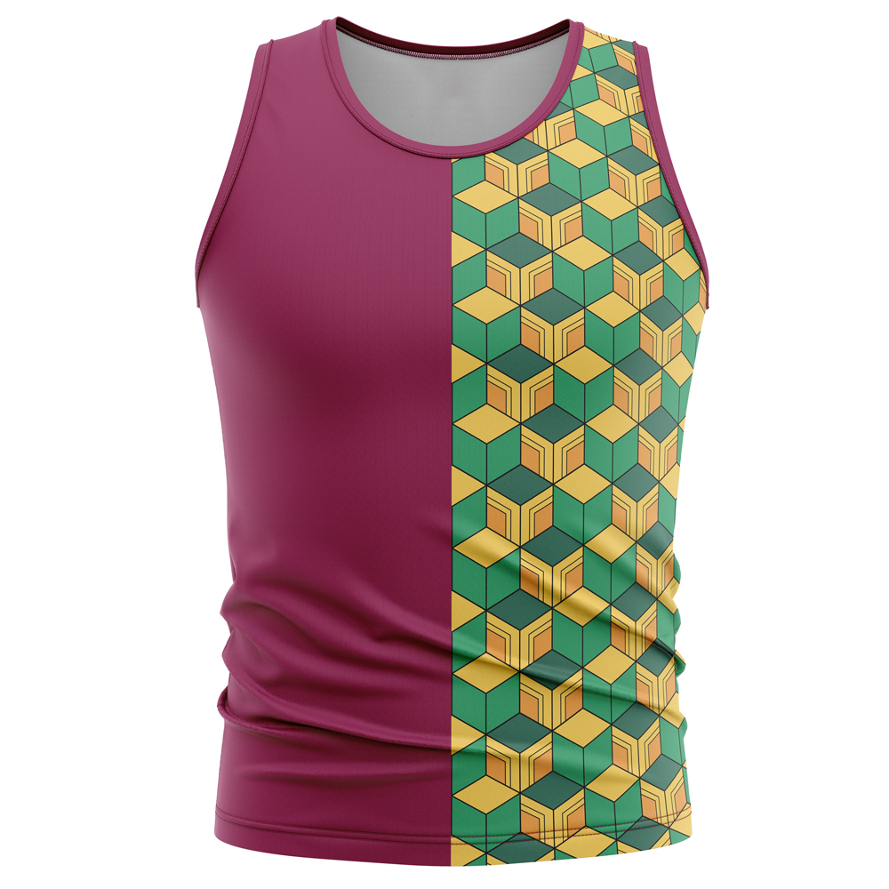 Giyu Tomioka Demon Slayer Sleeveless Compression Shirt