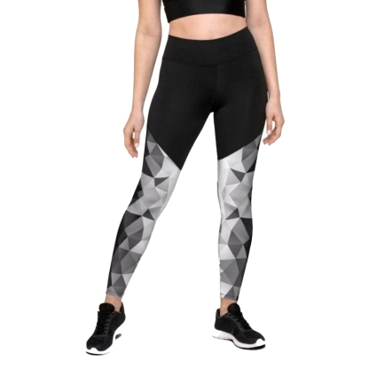 Glass Geometric Women Compression Legging