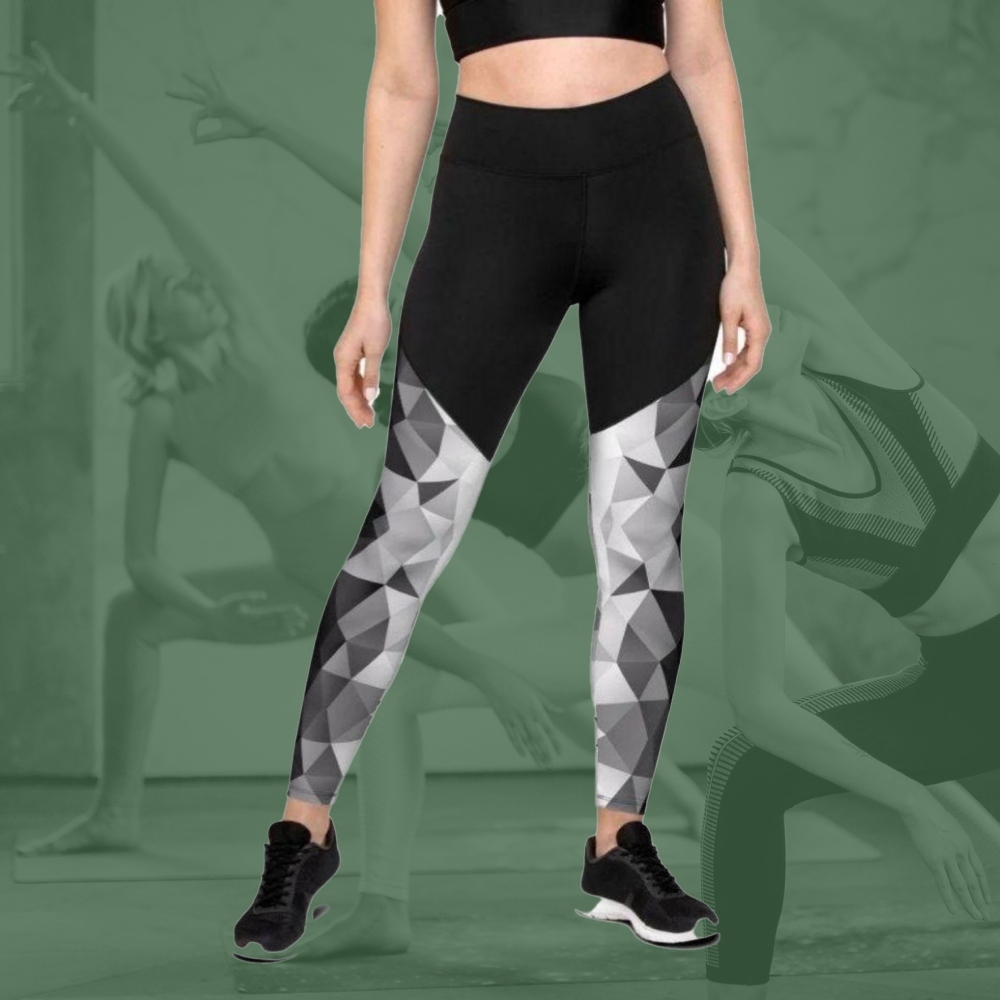 Glass Geometric Women Compression Legging
