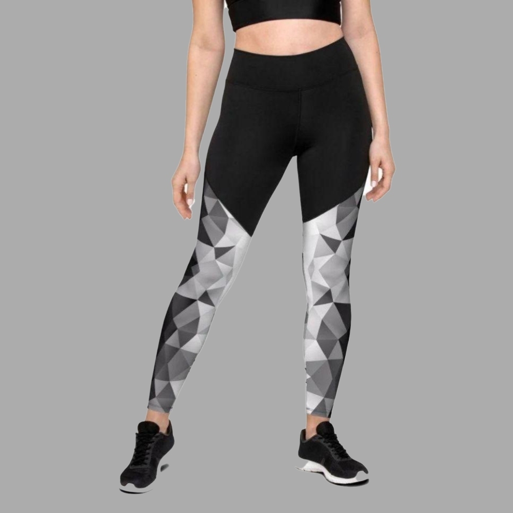 Glass Geometric Women Compression Legging