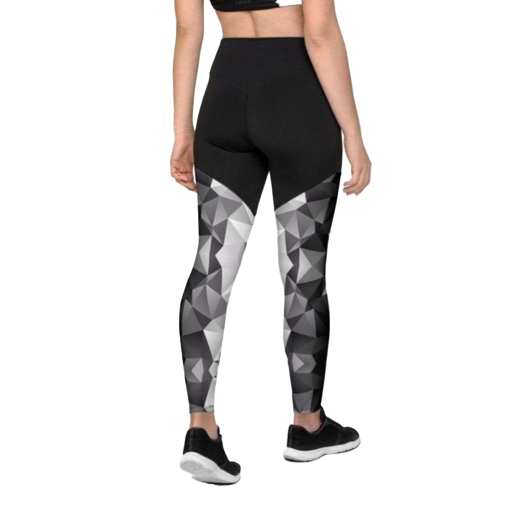 Glass Geometric Women Compression Legging