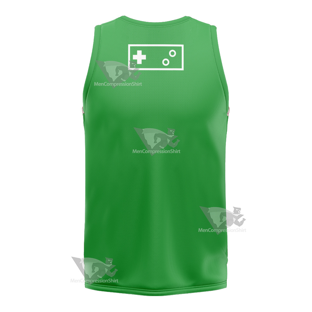 Glitch Techs High Five Green Cosplay Basketball Jersey