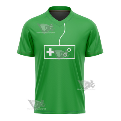 Glitch Techs High Five Green Cosplay Football Jersey
