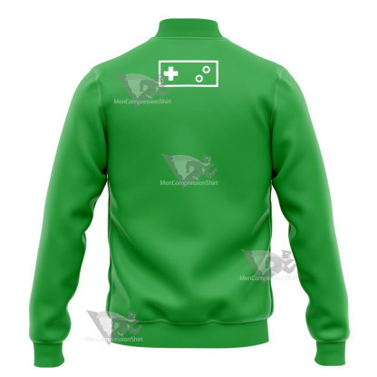 Glitch Techs High Five Green Cosplay Varsity Jacket