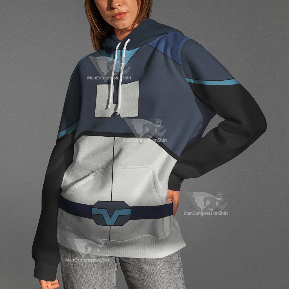 Glitch Techs Miko Kubota Blue Cosplay Hoodie