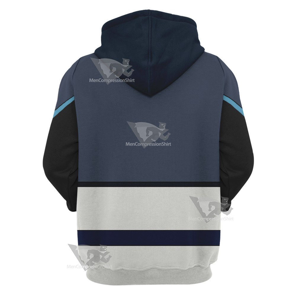 Glitch Techs Miko Kubota Blue Cosplay Hoodie