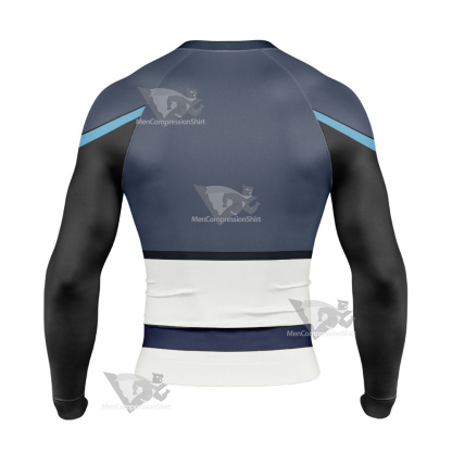 Glitch Techs Miko Kubota Blue Cosplay Long Sleeve Compression Shirt