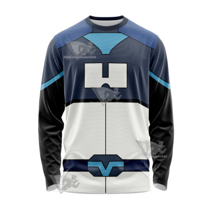 Glitch Techs Miko Kubota Blue Cosplay Long Sleeve Shirt