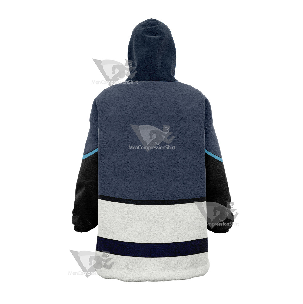 Glitch Techs Miko Kubota Blue Cosplay Snug Oversized Blanket Hoodie