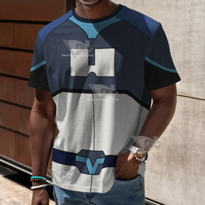 Glitch Techs Miko Kubota Blue Cosplay T-Shirt