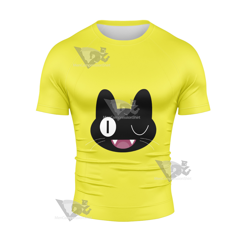 Glitch Techs Miko Kubota Cat Cosplay Short Sleeve Compression Shirt