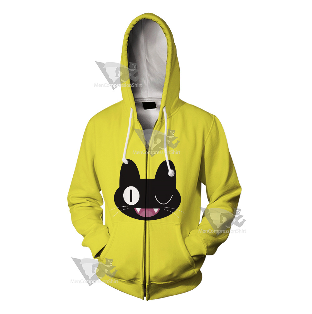 Glitch Techs Miko Kubota Cat Cosplay Zip Up Hoodie