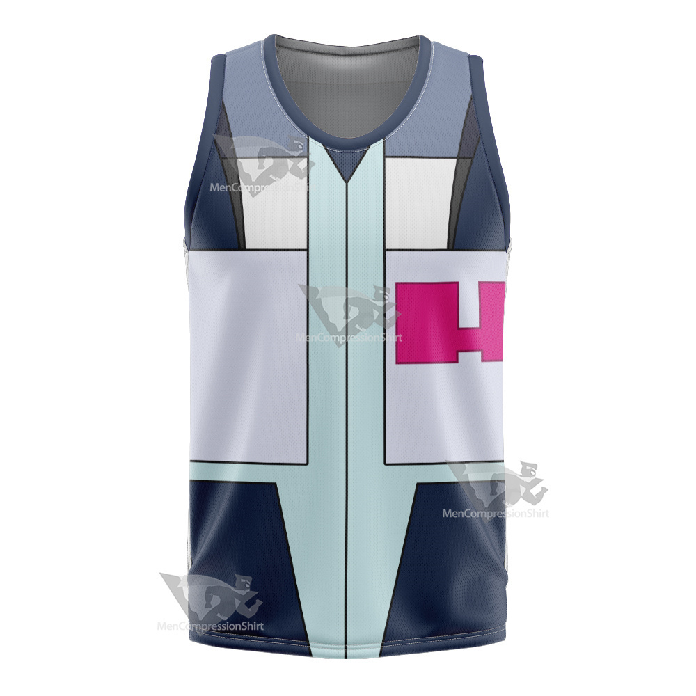 Glitch Techs Mitch Williams Blue Cosplay Basketball Jersey