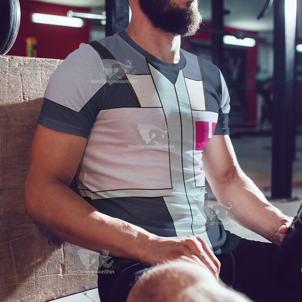 Glitch Techs Mitch Williams Blue Cosplay T-Shirt