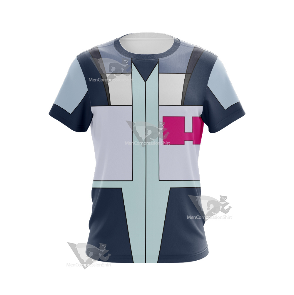 Glitch Techs Mitch Williams Blue Cosplay T-Shirt