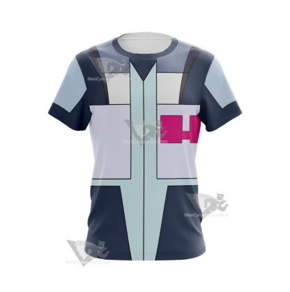 Glitch Techs Mitch Williams Blue Cosplay T-Shirt