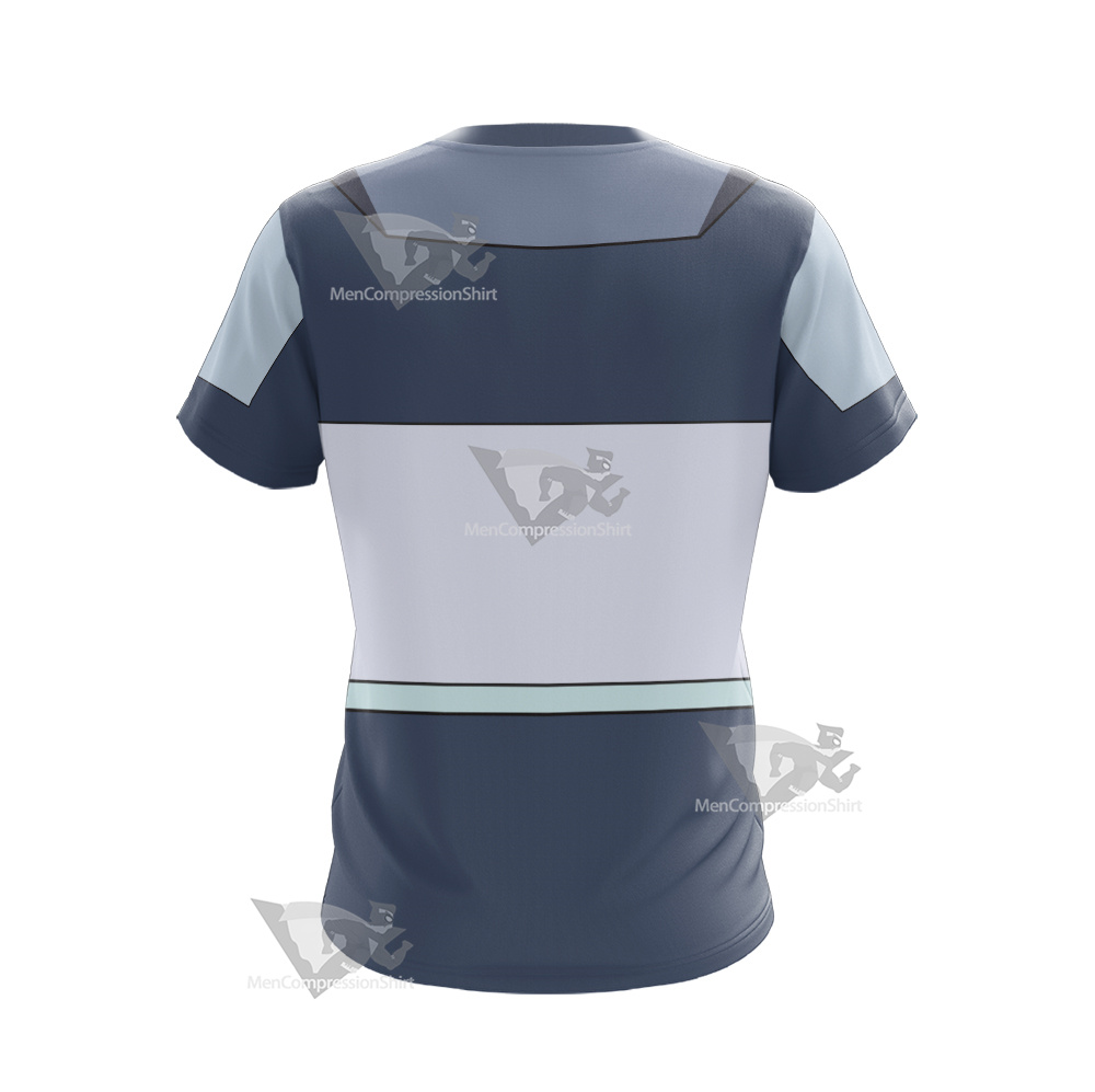 Glitch Techs Mitch Williams Blue Cosplay T-Shirt