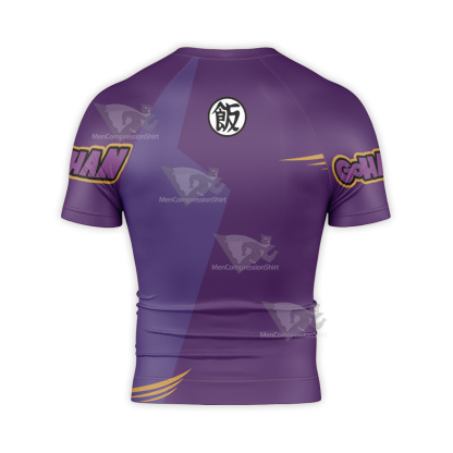 Gohan Dragon Ball Orange Short Sleeve Compression Shirt