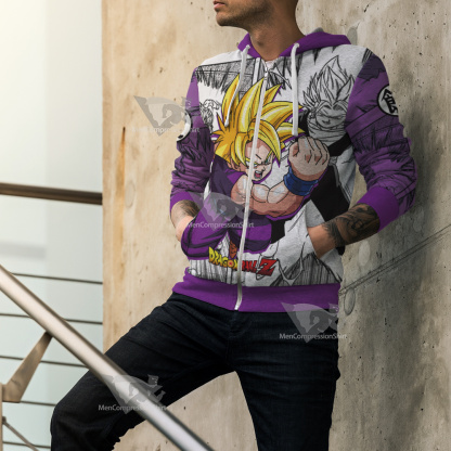 Gohan Super Saiyan Dragon Ball Cosplay Zip Up Hoodie