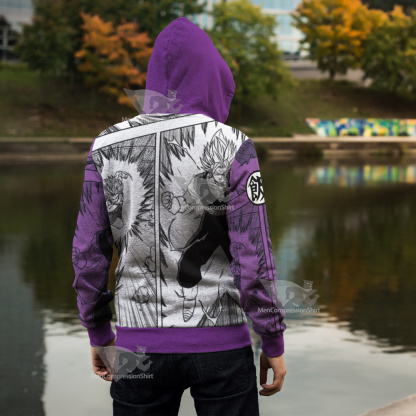 Gohan Super Saiyan Dragon Ball Cosplay Zip Up Hoodie