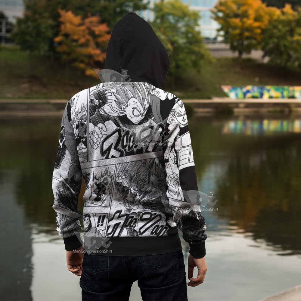 Goku Black Rose Dragon Ball Zip Up Hoodie