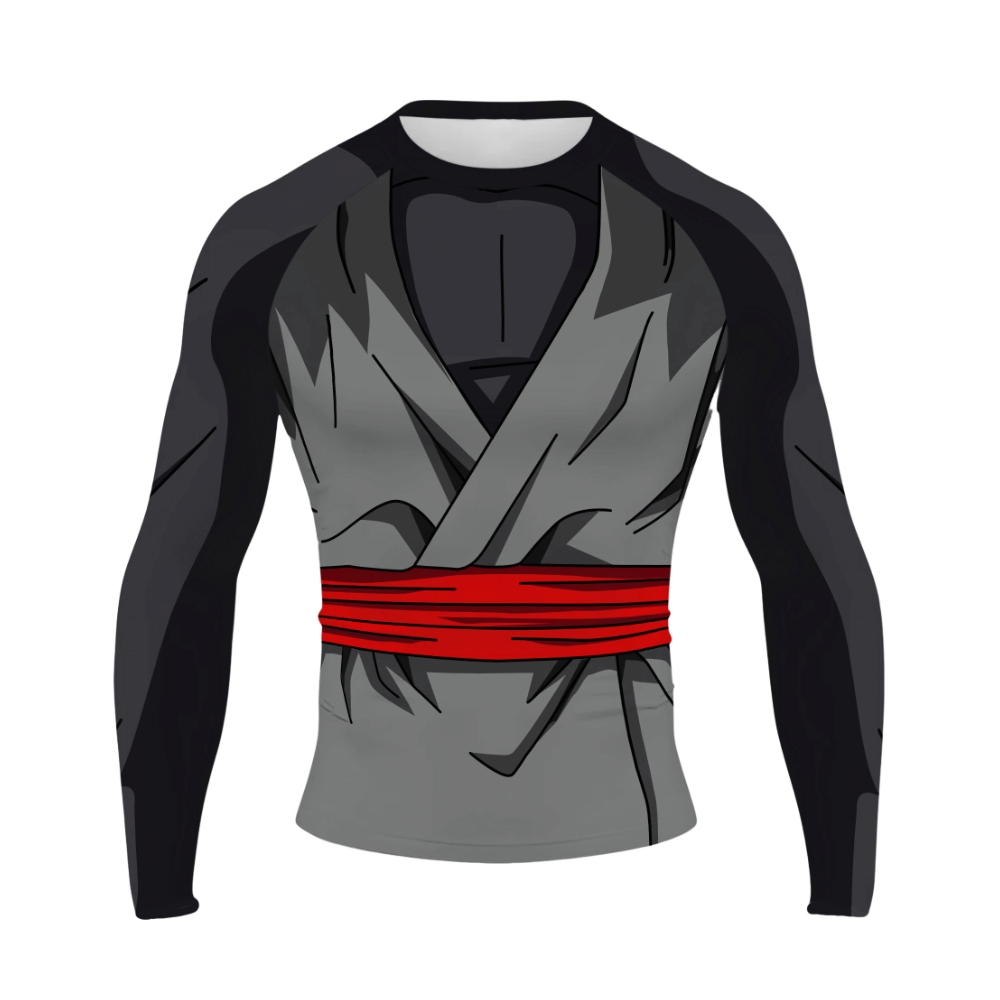 Goku Black Rose Men Long Sleeve Compression Shirt