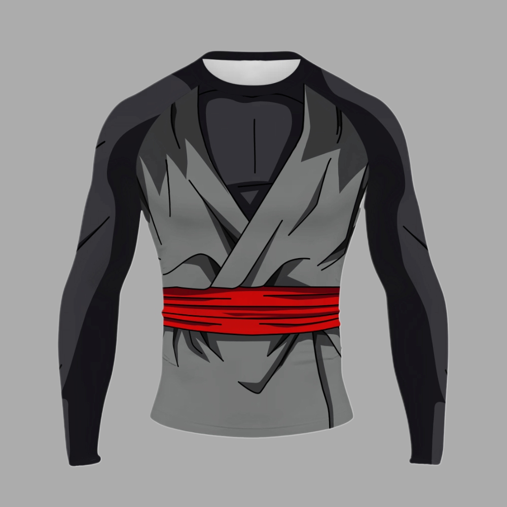 Goku Black Rose Men Long Sleeve Compression Shirt