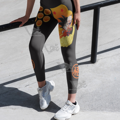 Goku Gohan Dragon Ball Black Women Leggings