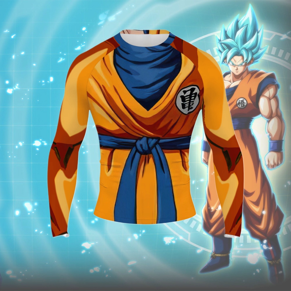Goku Men Long Sleeve Compression Shirt