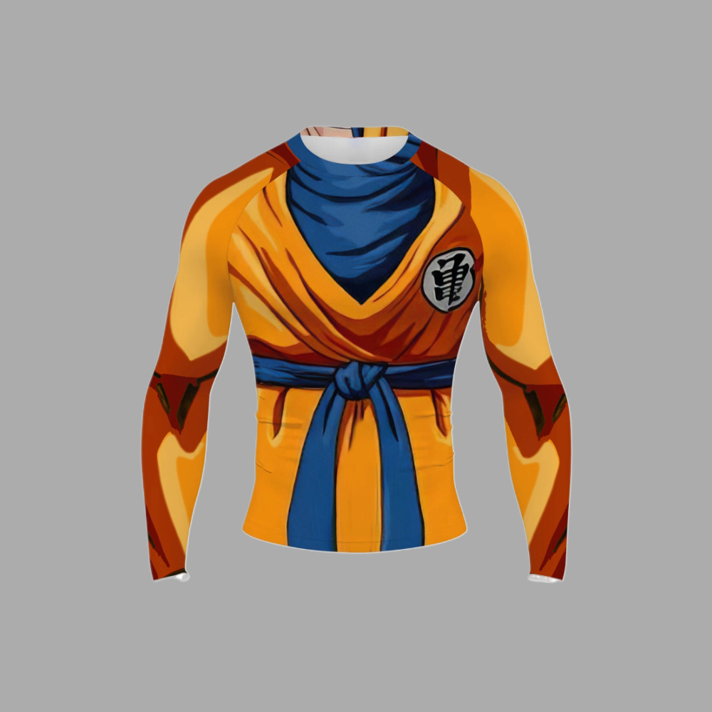 Goku Men Long Sleeve Compression Shirt