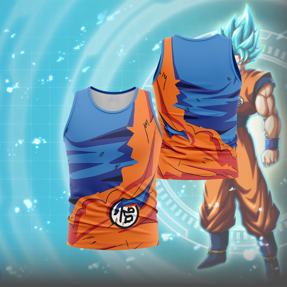 Goku Torn Gi Dragon Ball Z Sleeveless Compression Shirt