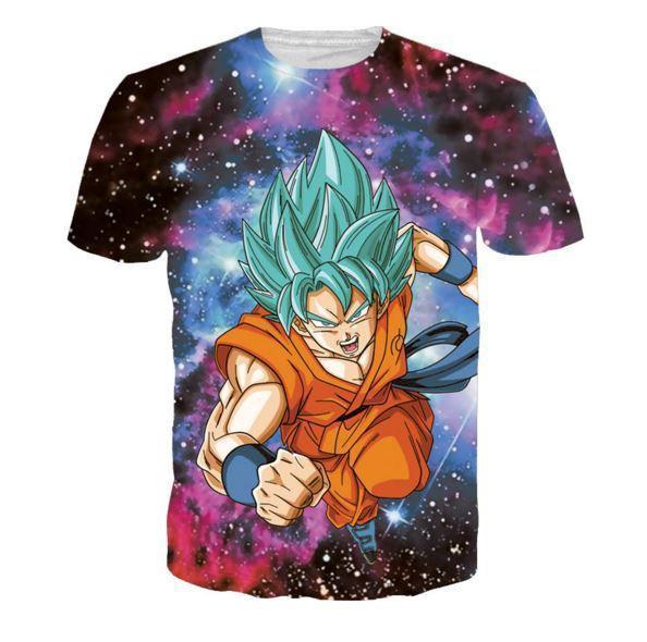 Goku Whis Symbol Resurrection F Galaxy Anime T-Shirt