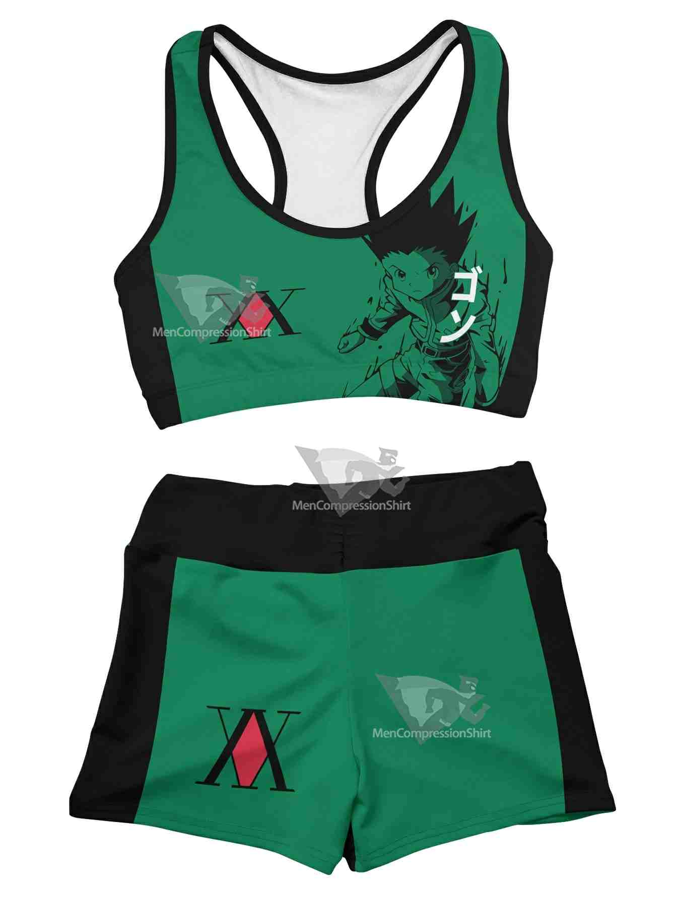 Gon Freecss Women Compression Active Wear Set