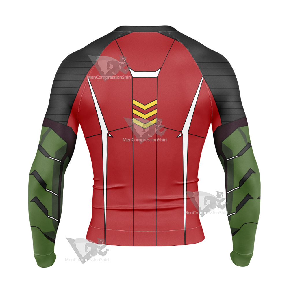 Gotham Knights Robin Long Sleeve Compression Shirt