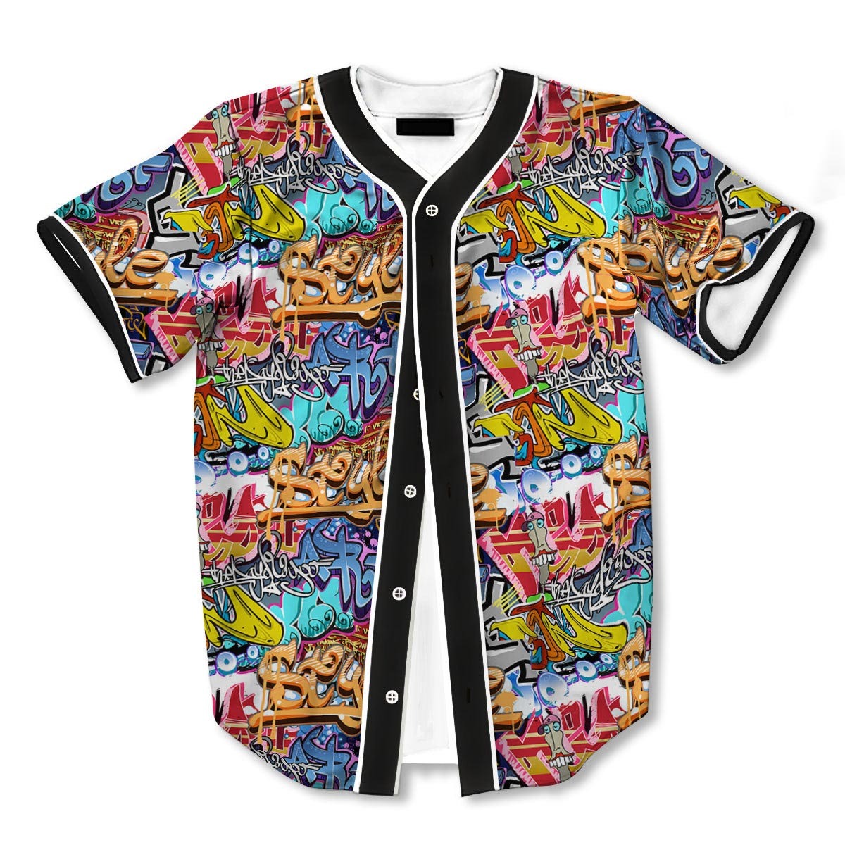 Graffiti Wall 3d Print Full Size Baseball Jerseys