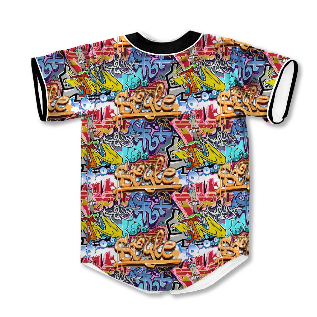 Graffiti Wall 3d Print Full Size Baseball Jerseys