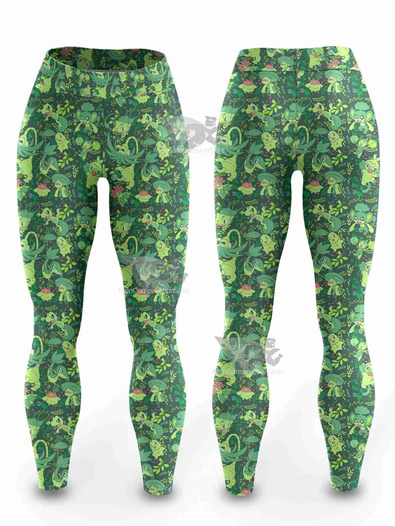 Grass Type Aloha Women Compression Leggings