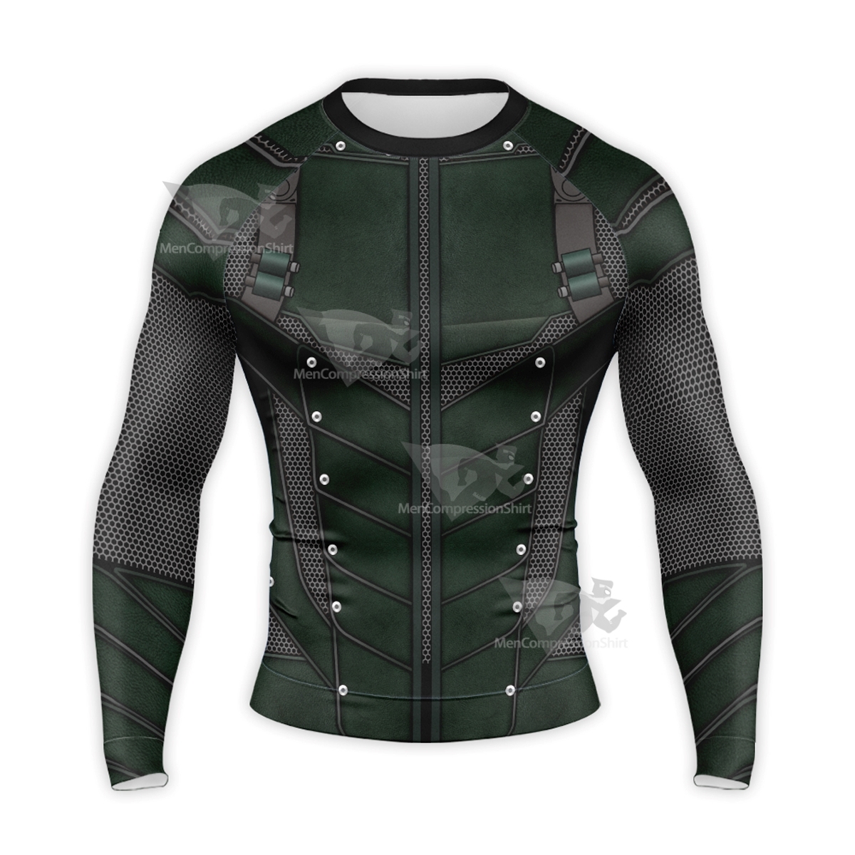 Green Arrow Oliver Queen Long Sleeve Compression Shirt