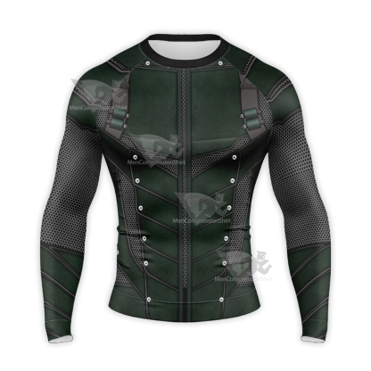 Green Arrow Oliver Queen Long Sleeve Compression Shirt