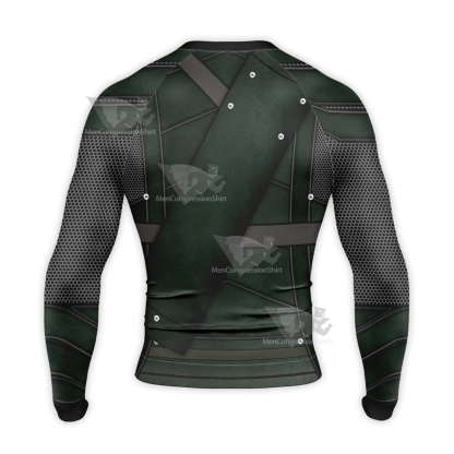 Green Arrow Oliver Queen Long Sleeve Compression Shirt