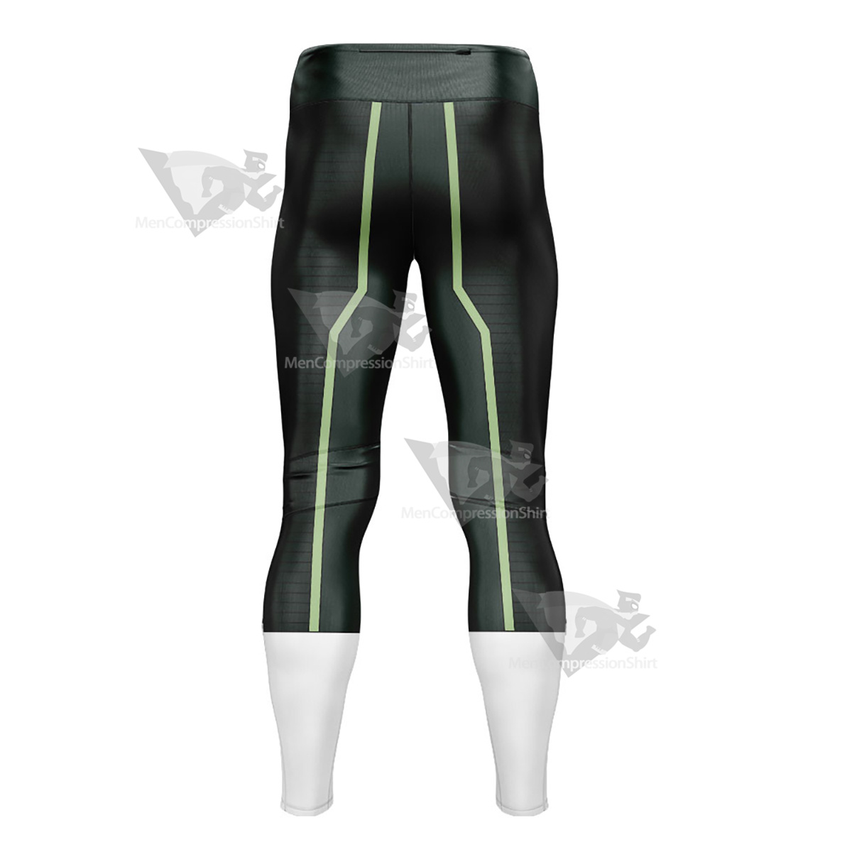 Green Lantern Black Line Mens Compression Legging
