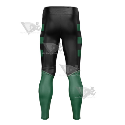 Green Lantern Black Mens Compression Legging