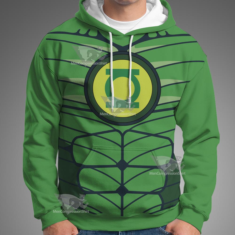 Dc Green Lantern Line Cosplay Hoodie