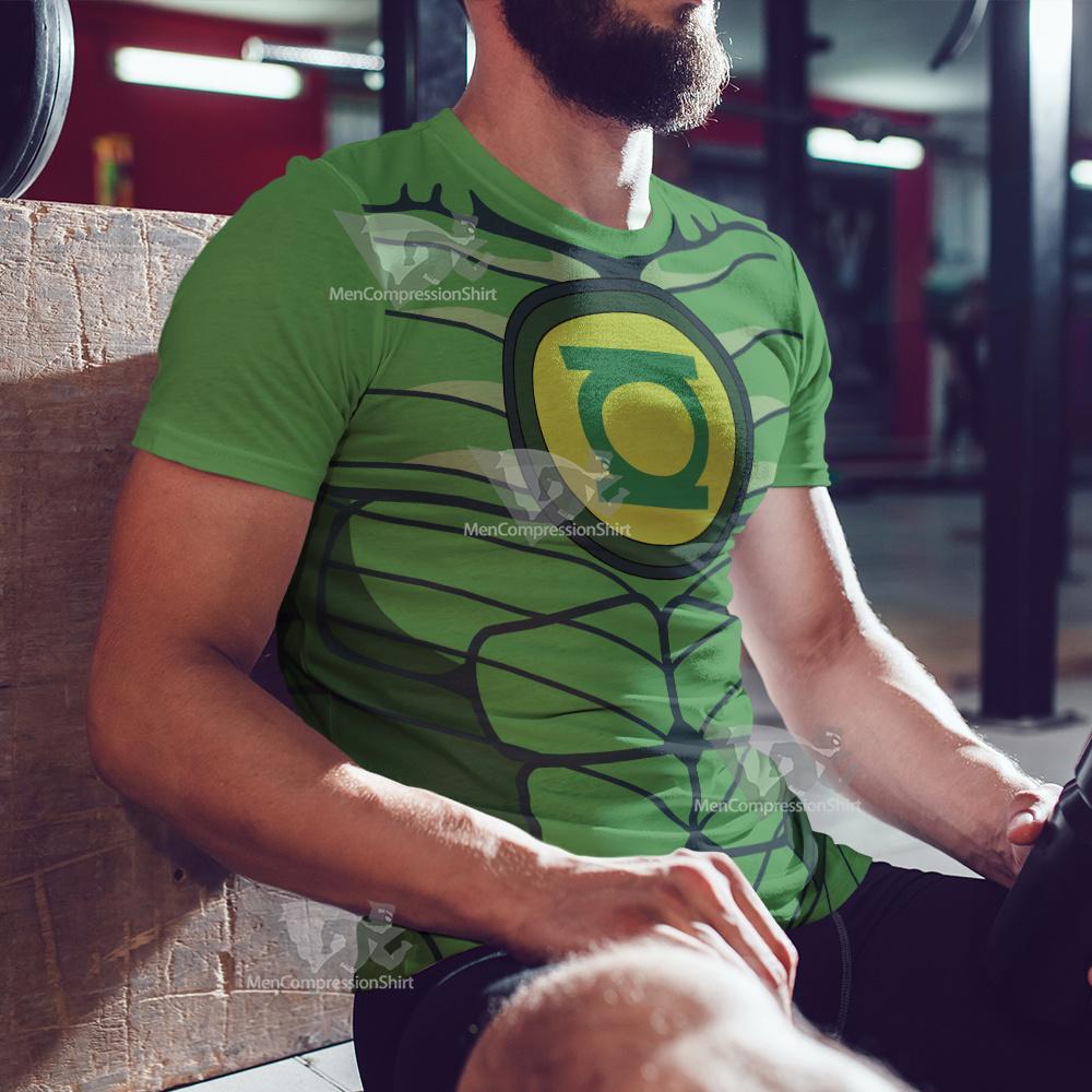 Dc Green Lantern Line Cosplay T-Shirt